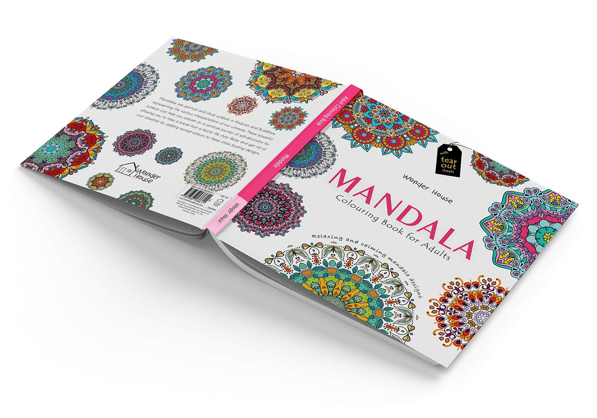 Mandala: Colouring Books for Adults with Tear Out Sheets (Adult Colouring Book) [Paperback] Wonder House Books Editorial Wonder House
