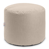 Jaxx Spring Indoor/Outdoor Bean Bag Pouf Ottoman, Sunbrella Flax Jaxx