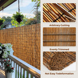 CSBWDLT Natural Reed Fencing, Eco-Friendly Reed Fence, 4 feet High x 13.1 feet Long, Reed Screen for Backyard Patio Garden and More,Brown CSBWDLT