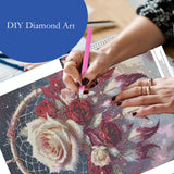 Skyboda Dreamcatcher Net Diamond Painting Kits for Adults, DIY Diamond Art Kits Full Round Drill Gem Art Diamond Crafts for Home Wall Art Decor 12×16inch Skyboda