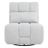 Watson & Whitely Oversized Power Recliner Chair for Adults, Swivel Rocker Recliner Chair with Lumbar Support, Ultra-Comfy Glider Recliner for Living Room Theater Seating Single Sofa, Grey Watson & Whitely