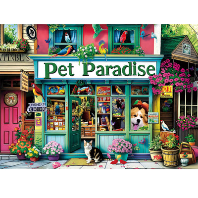 Jigsaw Puzzles for Adults 300 Pieces,Pet Store Adult Puzzles Animals Paper Puzzle with Large Poster Great Birthday Party Gift for Adult Children Elderly Challenging Family Activity 20.5 x 15 in