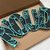 Personalized Wooden Name Sign for nursery, Wall letters Customized Name Sign Baby Room Decor, Baby Nursery Name Sign Wood Signs Personalized Baby Name Sign, Personalized Name Sign Wooden Baby Sign MONTOJOY