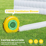 EROMMY 30x20x13 FT Large White Inflatable Nightclub, Blow Up Party Tent Portable with 1100W Blower, Disco Night Club Tent for Adult Birthday Party Business Rental EROMMY