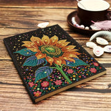 Sunflower Diamond Painting Notebook for Adults, A5 Diamonds Art Journal and DIY Sketchbook, Diamond Art Kit Supplies,Gift for Beginners, Craft Lovers, Artists. (Sunflower) Generic