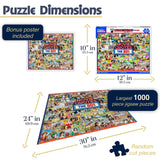 White Mountain Puzzles Movie Quotes The 80s 1000 Piece Jigsaw Popular Pop Culture Puzzle White Mountain