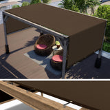 ColourTree 10' x 13' Brown Pergola Sun Shade Canopy Replacement Cover UPF50, Commercial Grade 260 GSM Cloth for Outdoor Patio, Garden, Backyard (We Make Custom Size) ColourTree