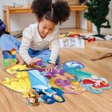 Ravensburger Disney Princess Pretty Princesses Shaped Floor Puzzle | 24-Piece Jigsaw | Unique Pieces | Kid-Friendly | Model Number: 05453 Ravensburger