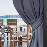 12'x14' Gazebo Curtains Outdoor Waterproof with Hanging Rings, 4-Panel Double Zipper Sidewalls Universal Replacement Privacy Curtain, Outdoor Gazebo Curtains for Patio, Backyard(Curtains Only) Snubbull