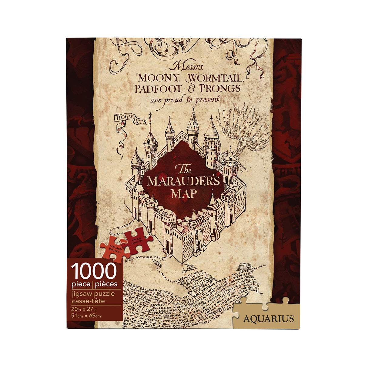Aquarius Harry Potter Marauders Map 1000 Piece Puzzle AQUARIUS