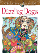Creative Haven Dazzling Dogs Coloring Book: Relaxing Illustrations for Adult Colorists (Adult Coloring Books: Pets) Dover Publications