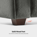 MCombo Power Zero Gravity Recliner Chair with Adjustable Headrest for Living Room, Fabric ZG334 (Neutral Grey) MCombo