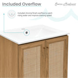 Swiss Madison Classe 24" Bathroom Vanity in Oak Bath Sink Cabinet Sink Included Swiss Madison