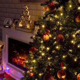 Dazzle Bright 33FT 100 LED Christmas String Lights Indoor Outdoor Waterproof, Warm White Christmas Lights Green Wire, Twinkle Lights Plug in for Tree Room Bedroom Wedding Xmas Decorations Dazzle Bright