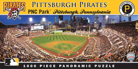 MasterPieces MLB Pittsburgh Pirates Stadium Panoramic Jigsaw Puzzle, PNC Park, 1000 Pieces Masterpieces