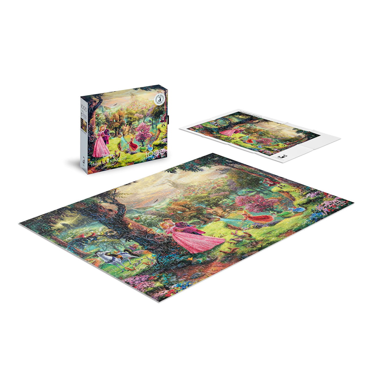 Buffalo Games - Silver Select - TK Disney - Thomas Kinkade: Sleeping Beauty - 1000 Piece Jigsaw Puzzle for Adults -Challenging Puzzle Perfect for Game Nights - Finished Size is 26.75 x 19.75 Ceaco