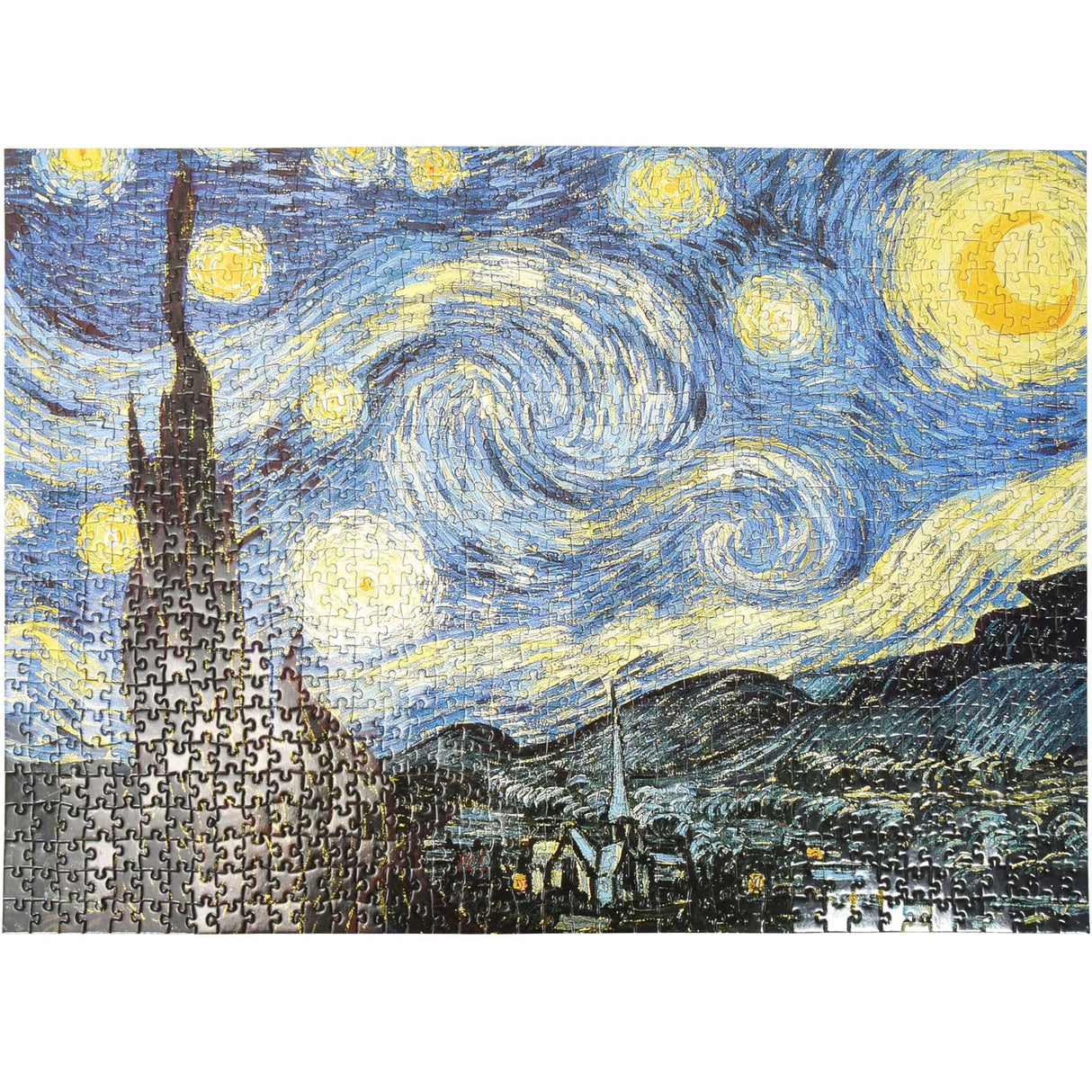 3000 Piece Jigsaw Puzzle, The Starry Night by Van Gogh Jigsaw Puzzles for Adult Reduced Pressure Toy Gift - Learning and Education Toys Gift for Adult Puzzles(45.3 x 32.3 inch) wifreo
