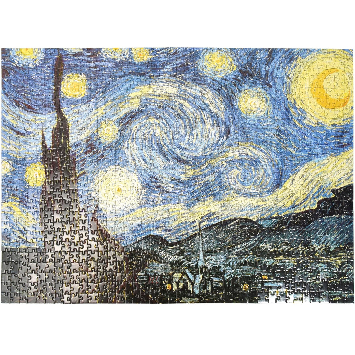 3000 Piece Jigsaw Puzzle, The Starry Night by Van Gogh Jigsaw Puzzles for Adult Reduced Pressure Toy Gift - Learning and Education Toys Gift for Adult Puzzles(45.3 x 32.3 inch)