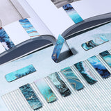 Zonon 24 Pcs Ocean Magnetic Bookmarks Clips Magnetic Page Markers Magnetic Page Clip Funny Bookmark Gifts for Students Teachers Reading Lover Women, Men Zonon
