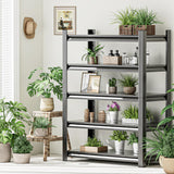 Okeiylaid 78" Hx39 Wx16 D 5-Tier Garage Shelf, 3000 lbs Capacity, Heavy Duty Storage Shelves, Easy Assembly Adjustable Stainless Metal Shelving, Suitable for Garage,Basement,Office,Farmhouse etc Okeiylaid