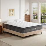 TEENO Twin Mattress, 14 Inch Gel Memory Foam Pocket Coils Springs Hybrid Mattresses, Medium Firm Twin Size Mattress in a Box, CertiPUR-US Certified, Cool & Support Comfort TEENO