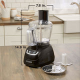 BLACK+DECKER FP1600B 8-Cup Food Processor with Stainless Steel Blade, Black BLACK+DECKER