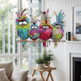 Diamond Art Hanging Kit for Adult,Special Shaped Rhinestone,DIY Acrylic 5D Diamond Art Painting Window Pendants Home Garden Wall Hanging Kits Hanging Ornament,Double Sided. (Bird) JJFox