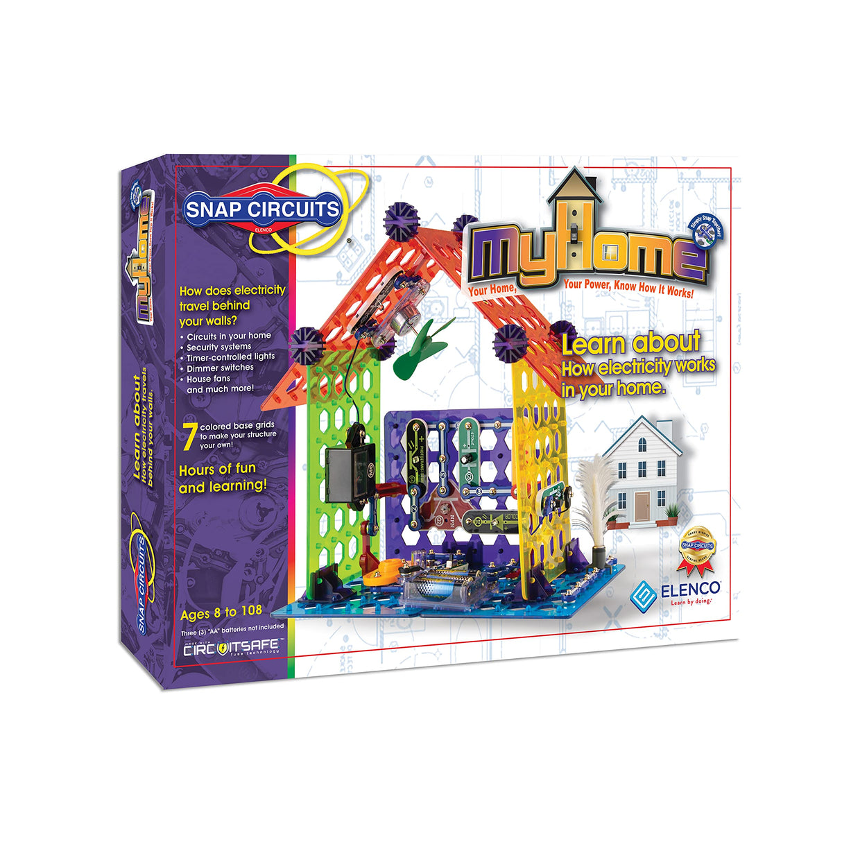 Snap Circuits Elenco My Home Electronics Building Kit for Kids Ages 8 and Up Snap Circuits