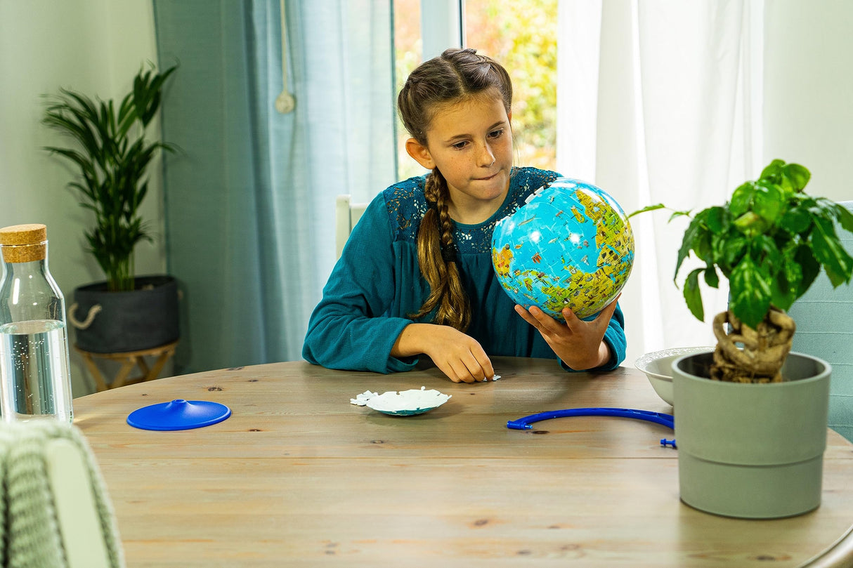 Ravensburger Children's World Globe 180 Piece 3D Jigsaw Puzzle | Easy Click Technology | Displayable Art | Perfect for Kids and Adults | 10.5 in Diameter Ravensburger
