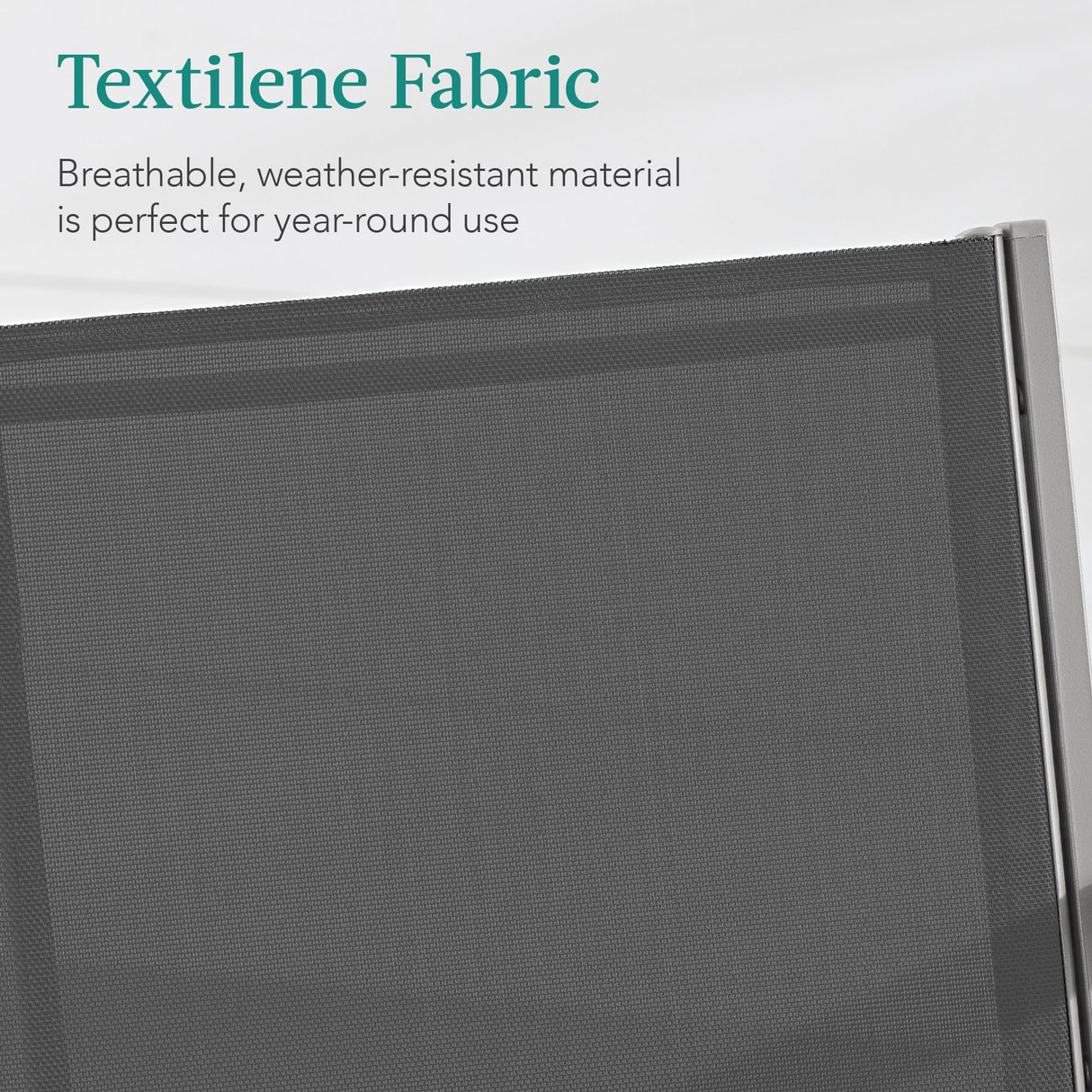 Best Choice Products 4-Piece Outdoor Textilene Patio Conversation Set, Backyard Furniture w/Loveseat, Coffee Table, Steel Frame - Taupe/Charcoal Best Choice Products