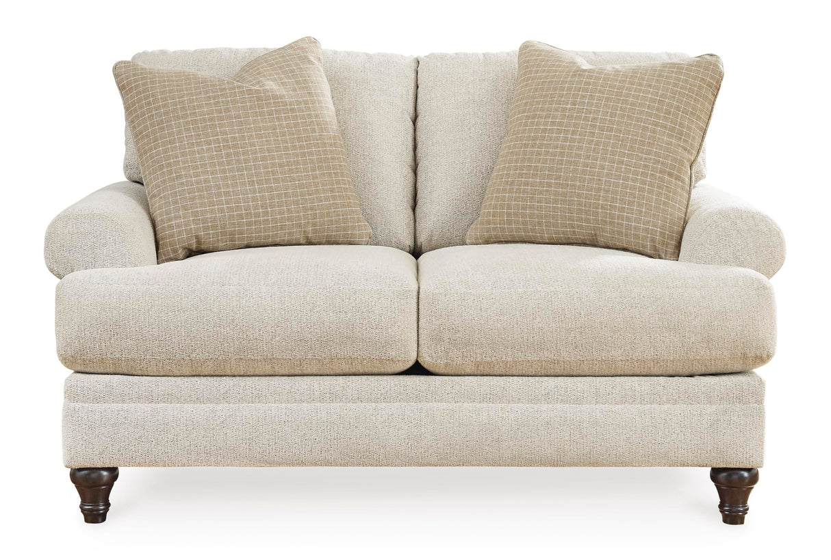 Signature Design by Ashley Valerani Classic Loveseat for Living Room, Beige Signature Design by Ashley