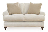 Signature Design by Ashley Valerani Classic Loveseat for Living Room, Beige Signature Design by Ashley