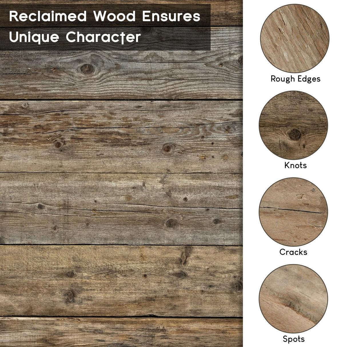 NWDCLF Rustic 8x10 Picture Frame, Reclaimed Barnwood Photo Frame with Real Glass, Distressed Natural Wood Frame for Wall and Tabletop Display, Farmhouse Country Home Office Cabin Décor NWDCLF