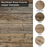 NWDCLF Rustic 8x10 Picture Frame, Reclaimed Barnwood Photo Frame with Real Glass, Distressed Natural Wood Frame for Wall and Tabletop Display, Farmhouse Country Home Office Cabin Décor NWDCLF