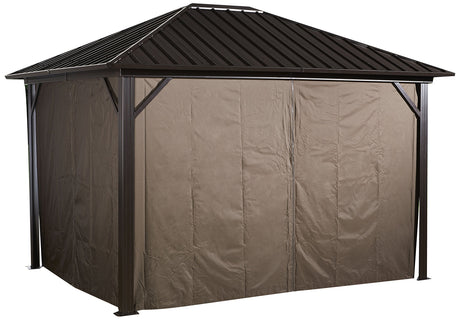 Sojag 135-8163889 Genova Privacy Curtains, 10' x 14', Brown Sojag