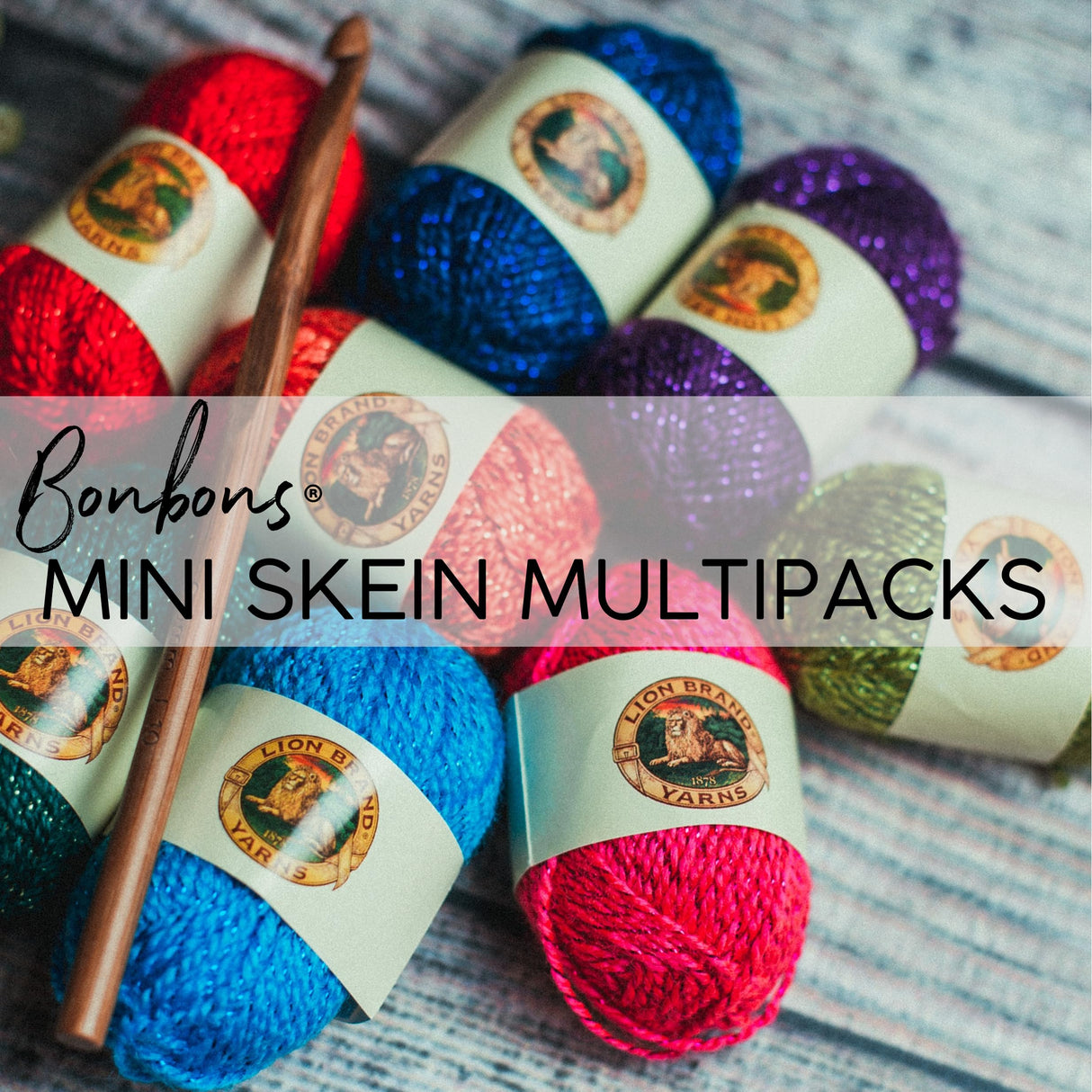 Lion Brand Yarn BonBons Yarn Pack Brights Lion Brand Yarn