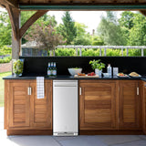 Frostronics 15 Inch 100 Cans Outdoor Beverage Refrigerator, 3.5 cu. ft. Built-in Beverage Cooler with Easy-Swap Reversible Door, 26°F Outdoor Beverage Fridge, SUS304, Lockable, ETL & NSF7 Certified Frostronics