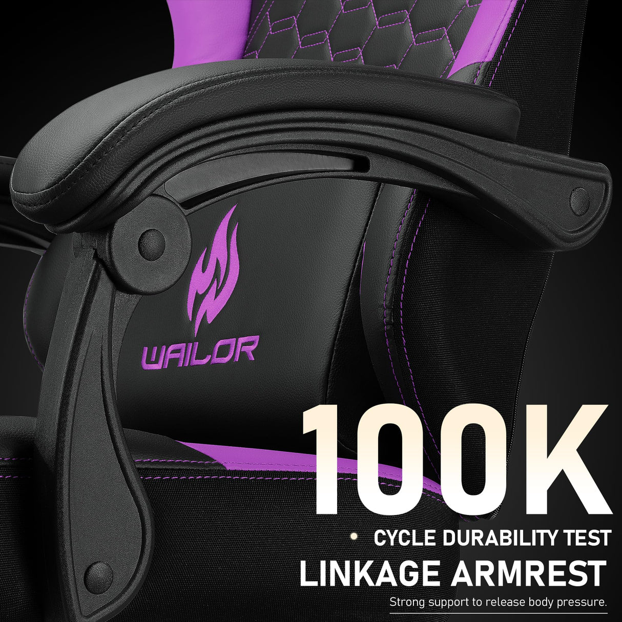 Gaming Chair with Massage and Packet Spring Cushion,Ergonomic Gamer Chairs for Adults with Footrest 300lbs,High Back Gamer Leather Chair with Headrest and Lumbar Support WAILOR