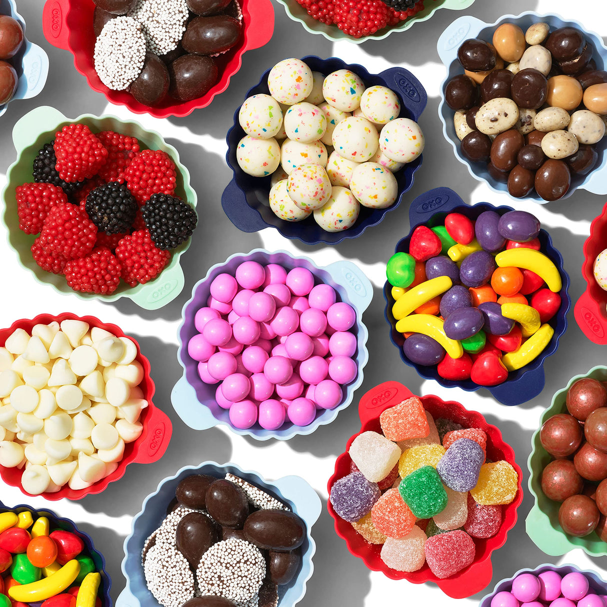 OXO Good Grips Silicone Baking [Cup]s, Pack of 12, Reusable, BPA-Free, Dishwasher Safe, Non-Stick, Food Grade, Cup]cake And Muffin [Liner]s OXO