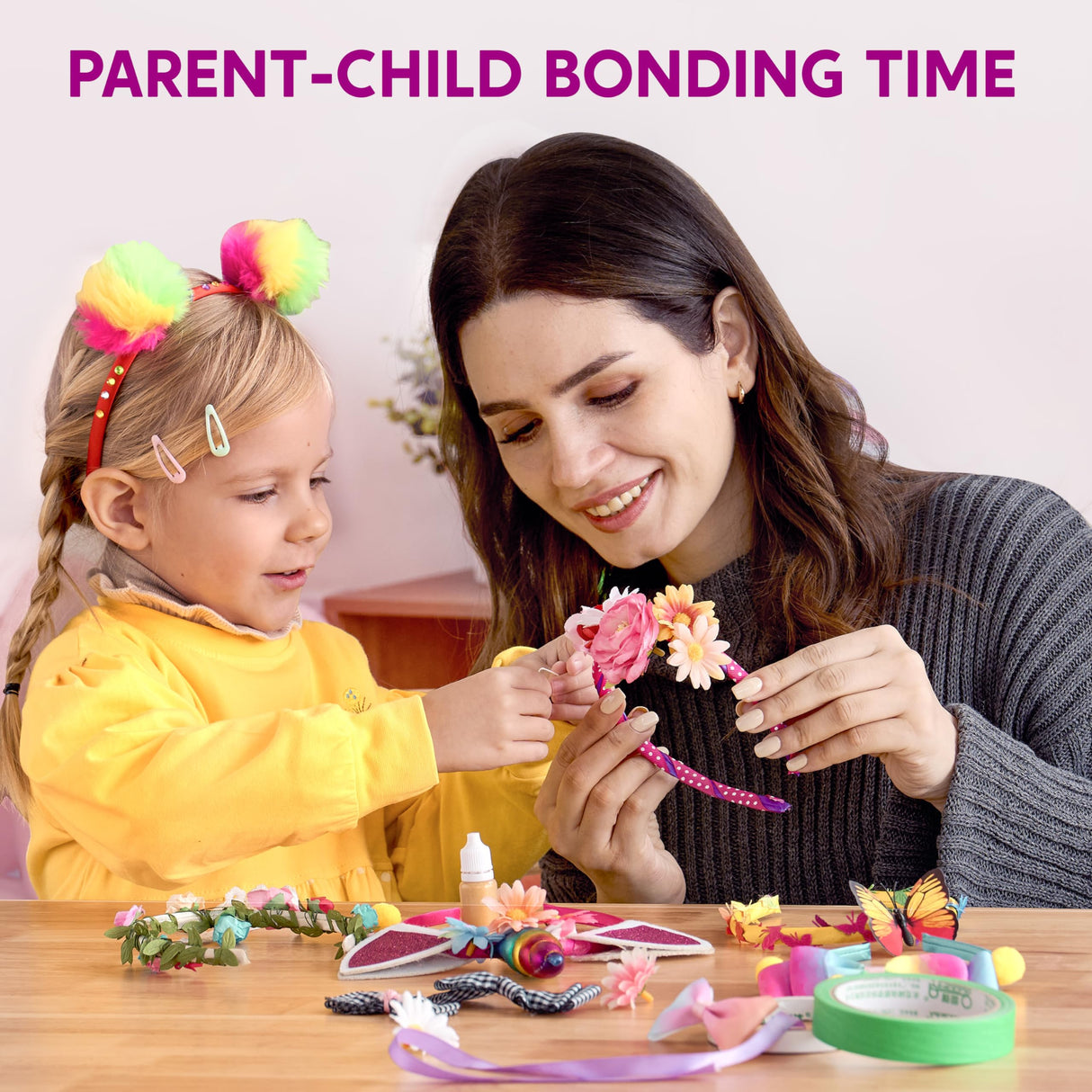 Klever Kits Headband Making Kit for Girls - Make Your Own Fashion Headbands - DIY Hair Accessories Set, DIY Arts and Crafts Gifts for 5 6 7+ Year Old Klever Kits