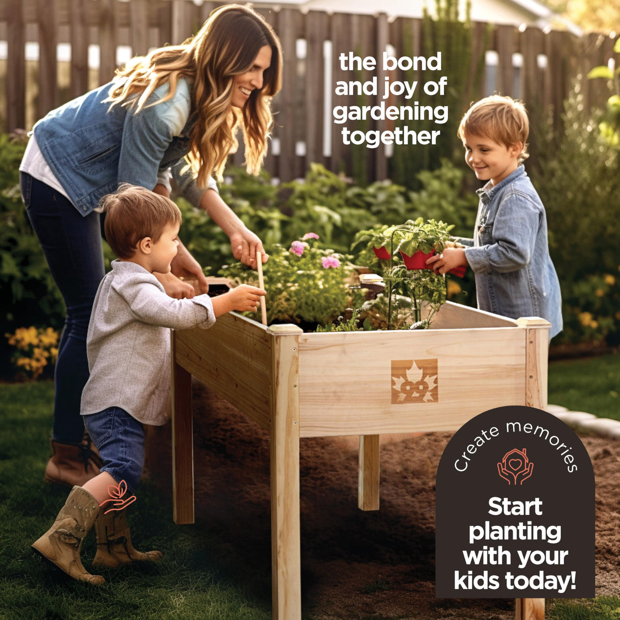 Raised Garden Bed With Legs 48x24x30" - Natural Cedar Wood Elevated Planter Box with Bed Liner for Flowers, Veggies, Herbs. Space Saver for Outdoor Patio, Deck, Balcony, Backyard. 200lb Capacity Maple99