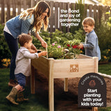 Raised Garden Bed With Legs 48x24x30" - Natural Cedar Wood Elevated Planter Box with Bed Liner for Flowers, Veggies, Herbs. Space Saver for Outdoor Patio, Deck, Balcony, Backyard. 200lb Capacity Maple99