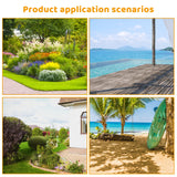 Outvita Rustic Wagon Wheel Wooden Garden Bench for Outdoor Seating, Carbonized Finish – Seats 2 in Brown Outvita