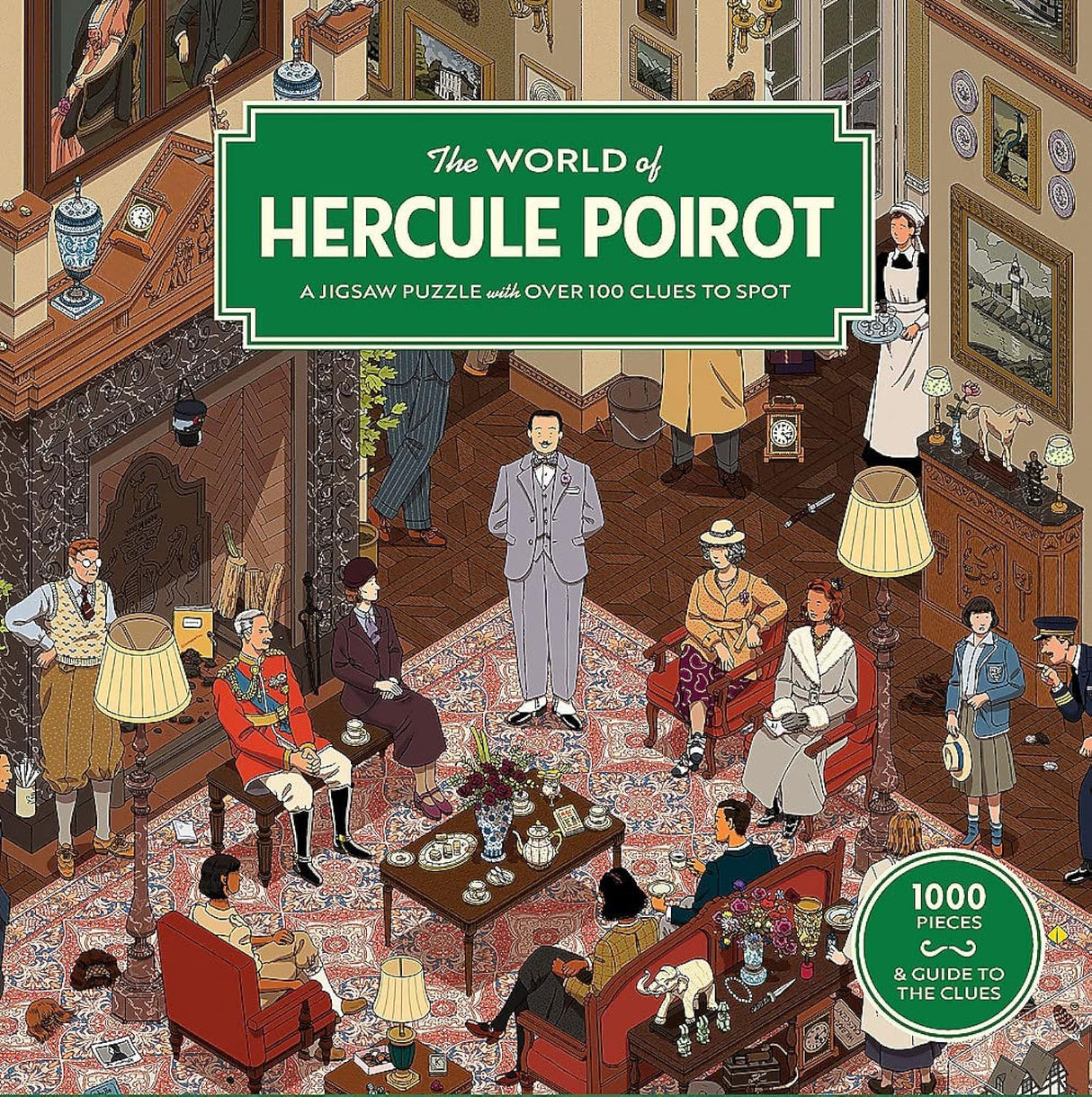 The World of Hercule Poirot 1000 Piece Puzzle Laurence King