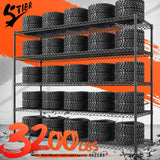 REIBII Storage Shelves 3200 LBS Capacity Wire Shelving with Wheels Heavy Duty Metal Shelf for Warehouses, Garage,Kitchens, School,Commercial Shelf, 73" H X 60" W X 18" D, 2 Pack REIBII