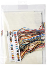 Dimensions 'Feasting Frenzy' Birds Counted Cross Stitch Kit, 18 Count Ivory Aida, 10'' x 14'' Dimensions