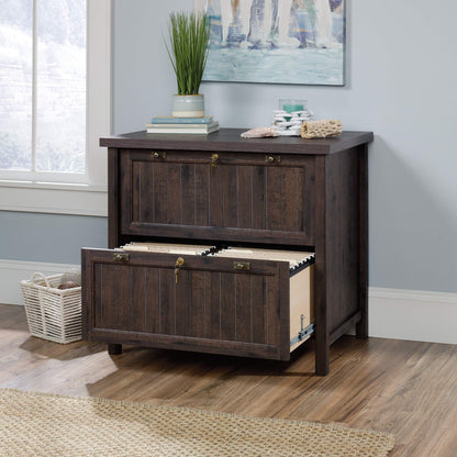 Sauder Costa Lateral File, Coffee Oak finish - WoodArtSupply