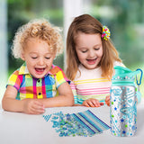 Easter Basket Stuffers for Kids Girls Teens, Easter Gifts for Kids Girls, Decorate Your Own Water Bottle Kits for Girls, Girls Toys Ages 6-8, Crafts for Kids Ages 4 5 6 7 8 9 10 Year Old Girl Gift YGAUZ