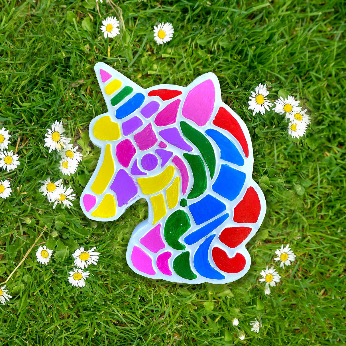 TOYLI Unicorn Painting Kit for Kids, Art Set, DIY Project, Stepping Stone Kit, Includes 2 Brushes and 6 Paints, Mess-Free Arts and Crafts TOYLI