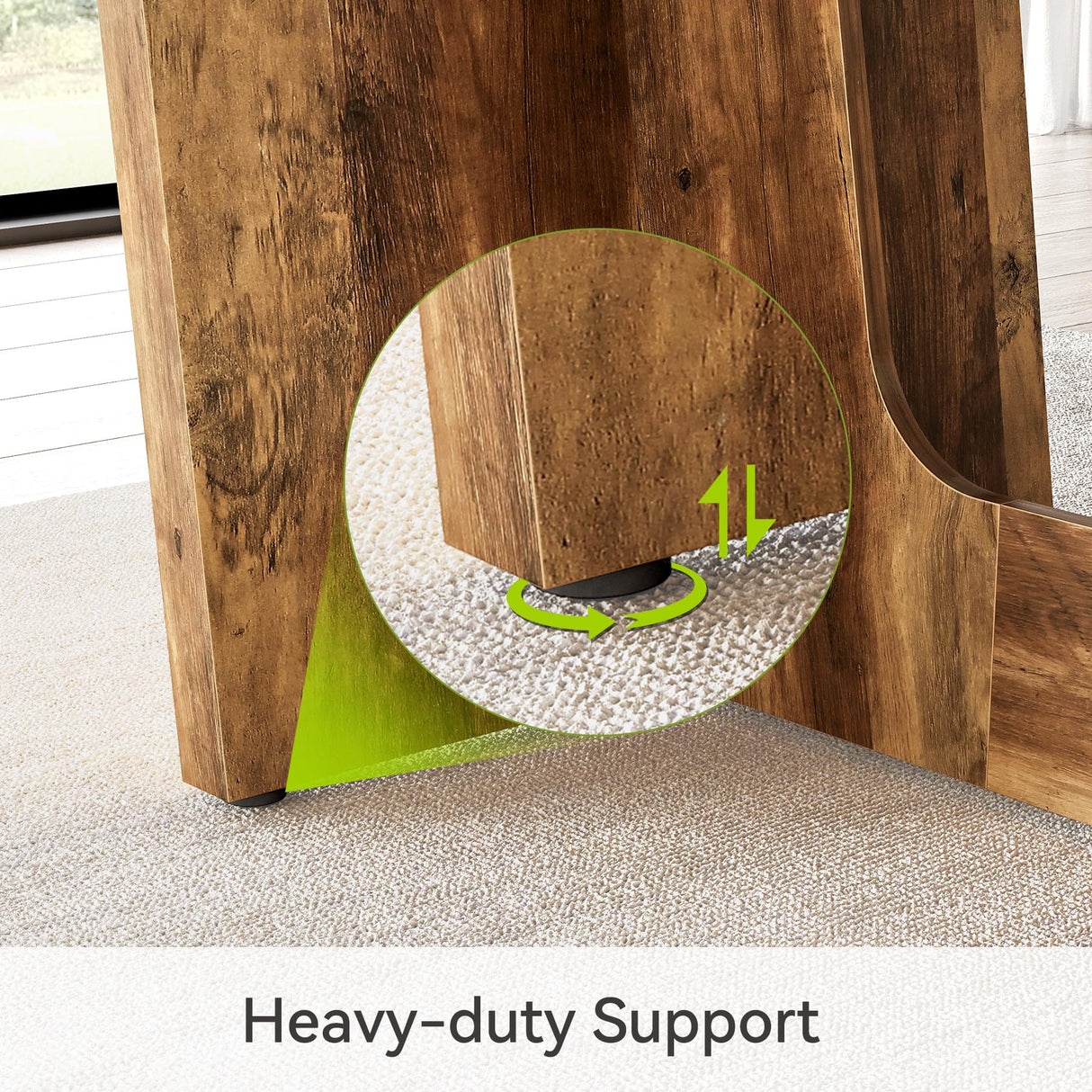 1Easylife 70.87 Inches Long Executive Desk, Brown Wooden Computer Desk, Industrial Simple Study Writing Table, Large Workstation Business Furniture for Home Office 1Easylife